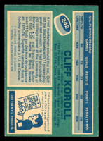 1976-77 O-Pee-Chee #242 Cliff Koroll Very Good 