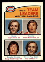 1976-77 O-Pee-Chee #388 Guy Lafleur/Peter Mahovlich/Doug Risebrough TL G-VG 