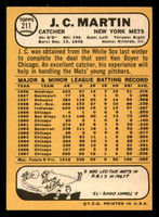1968 Topps #211 J.C. Martin Near Mint+  ID: 383873