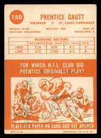 1963 Topps #150 Prentice Gautt Excellent 