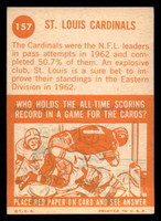 1963 Topps #157 Cardinals Team VG-EX SP 