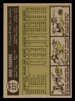 1961 Topps #227 Juan Pizarro Near Mint Set Break 
