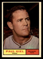 1961 Topps #374 Paul Giel Ex-Mint Set Break 