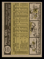 1961 Topps #374 Paul Giel Ex-Mint Set Break 