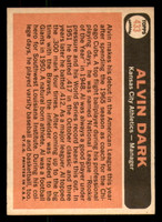 1966 Topps #433 Alvin Dark MG Excellent+  ID: 384247