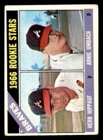 1966 Topps #518 Herb Hippauf/Arnie Umbach Braves Rookies G-VG RC Rookie 