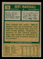 1971-72 Topps #73 Bert Marshall Ex-Mint  ID: 384923