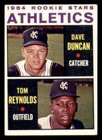 1964 Topps #528 Dave Duncan/Tommie Reynolds Athletics Rookies Excellent RC Rookie  ID: 386522