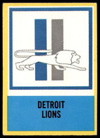 1967 Philadelphia #72 Lions Insignia Ex-Mint 