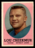 1958 Topps #81 Lou Creekmur Excellent+  ID: 270123