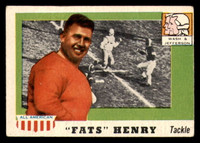 1955 Topps All American #100 Fats Henry Very Good RC Rookie SP  ID: 387224