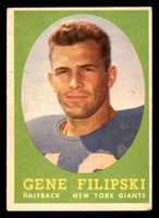 1958 Topps #1 Gene Filipski Excellent RC Rookie  ID: 387228