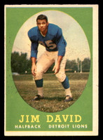 1958 Topps #13 Jim David Excellent  ID: 387255