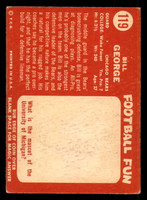 1958 Topps #119 Bill George Excellent 