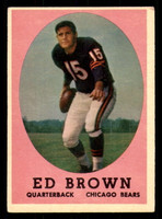 1958 Topps #123 Ed Brown Excellent  ID: 387520