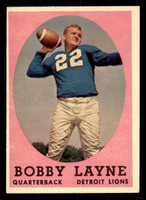 1958 Topps #2 Bobby Layne Excellent+  ID: 387541