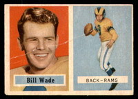 1957 Topps #34 Bill Wade Good 