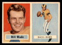 1957 Topps #34 Bill Wade Excellent+  ID: 388134