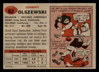 1957 Topps #62 John Olszewski Excellent 