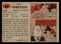 1957 Topps #69 Bill Forester Very Good  ID: 388167