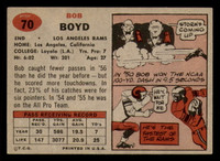 1957 Topps #70 Bob Boyd Excellent+  ID: 388169