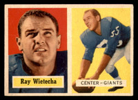 1957 Topps #122 Ray Wietecha DP Very Good  ID: 388191