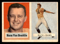 1957 Topps #22 Norm Van Brocklin VG-EX 