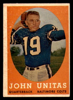 1958 Topps #22 Johnny Unitas UER VG-EX  ID: 388240