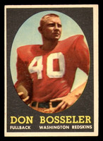 1958 Topps #132 Don Bosseler Excellent+ RC Rookie  ID: 388267