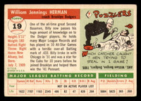 1955 Topps #19 Billy Herman CO G-VG  ID: 388439