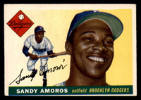 1955 Topps #75 Sandy Amoros UER Excellent RC Rookie  ID: 388444