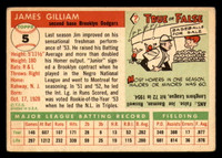 1955 Topps #5 Jim Gilliam Very Good  ID: 388570