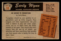 1955 Bowman #38 Early Wynn Very Good  ID: 388587