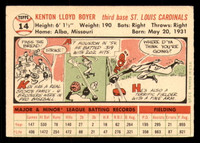 1956 Topps #14B Ken Boyer White Backs Excellent+  ID: 388652