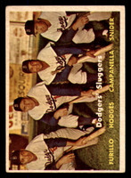 1957 Topps #400 Dodgers Sluggers Excellent  ID: 388802