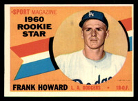 1960 Topps #132 Frank Howard RS Ex-Mint RC Rookie  ID: 389054