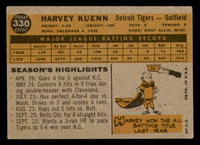 1960 Topps #330 Harvey Kuenn Excellent  ID: 389070