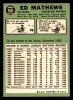1967 Topps #166 Eddie Mathews Excellent+  ID: 389128