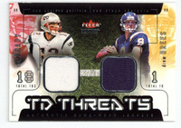 2002 Fleer Genuine Drew Brees Tom Brady Dual Jersey TD Threats 