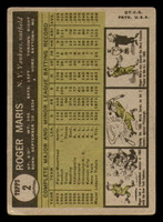 1961 Topps #2 Roger Maris Very Good  ID: 389615