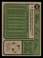 1974 Topps #350 Bob Gibson Very Good  ID: 390094