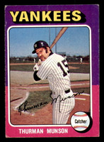 1975 Topps #20 Thurman Munson Very Good  ID: 390104