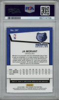 2019-20 Panini Hoops Premium Stock Retail #297 Ja Morant PSA 10 Gem Mint 