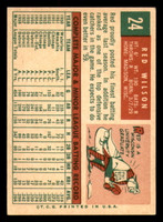 1959 Topps #24 Red Wilson Excellent  ID: 390255