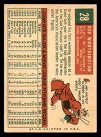 1959 Topps #28 Red Worthington Excellent  ID: 390262