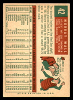 1959 Topps #42 Murray Wall Excellent  ID: 390276