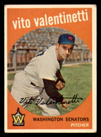 1959 Topps #44 Vito Valentinetti UER VG-EX 