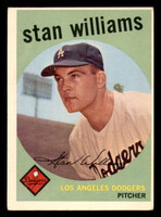 1959 Topps #53 Stan Williams VG-EX RC Rookie 