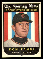 1959 Topps #145 Dom Zanni Excellent+ RC Rookie  ID: 390427