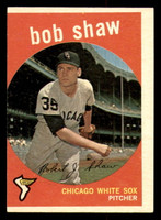 1959 Topps #159 Bob Shaw Miscut White Sox ID:390442